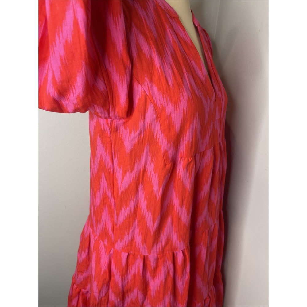 Tuckernuck Pomander Place Pink Ikat Kenzo Dress Medium M - Picture 5 of 9